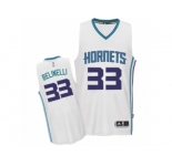 Men's Adidas Charlotte Hornets #33 Marco Belinelli Swingman White Home NBA Jersey