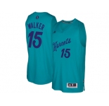 Men's Charlotte Hornets #15 Kemba Walker Teal 2016 Christmas Day NBA Swingman Jersey