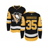 Adidas Men Pittsburgh Penguins #35 Tom Barrasso Black Alternate Authentic Stitched NHL Jersey