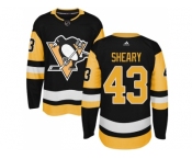 Adidas Men Pittsburgh Penguins #43 Conor Sheary Black Alternate Authentic Stitched NHL Jersey