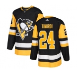 Adidas Pittsburgh Penguins #24 Jarred Tinordi Authentic Black Home NHL Jersey