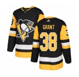 Adidas Pittsburgh Penguins #38 Derek Grant Premier Black Home NHL Jersey