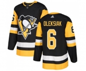 Adidas Pittsburgh Penguins #6 Jamie Oleksiak Premier Black Home NHL Jersey