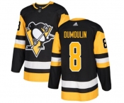 Adidas Pittsburgh Penguins #8 Brian Dumoulin Authentic Black Home NHL Jersey