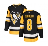 Adidas Pittsburgh Penguins #8 Brian Dumoulin Premier Black Home NHL Jersey