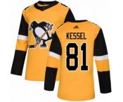 Adidas Pittsburgh Penguins #81 Phil Kessel Authentic Gold Alternate NHL Jersey
