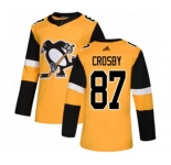 Adidas Pittsburgh Penguins #87 Sidney Crosby Authentic Gold Alternate NHL Jersey