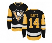 Men's Adidas Pittsburgh Penguins #14 Chris Kunitz Authentic Black Home NHL Jersey