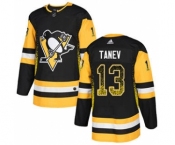 Men's Penguins #13 Brandon Tanev Black Home Authentic Drift Fashion Stitched Hockey Jersey