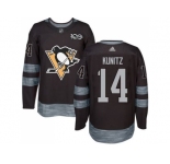 Men's Pittsburgh Penguins #14 Chris Kunitz Black 1917-2017 100th Anniversary Stitched NHL Jersey