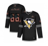 Men's Pittsburgh Penguins #66 Mario Lemieux Black USA Flag Limited Hockey Jersey