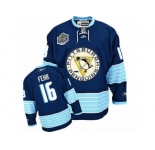 Men's Reebok Pittsburgh Penguins #16 Eric Fehr Premier Navy Blue Third Vintage NHL Jersey