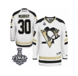 Men's Reebok Pittsburgh Penguins #30 Matt Murray Authentic White 2014 Stadium Series 2017 Stanley Cup Final NHL Jersey