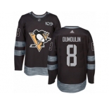 Men's Reebok Pittsburgh Penguins #8 Brian Dumoulin Premier Black 1917-2017 100th Anniversary NHL Jersey