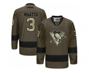 Pittsburgh Penguins #3 Olli Maatta Green Salute to Service Stitched NHL Jersey