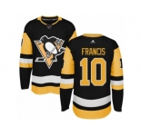Youth Adidas Pittsburgh Penguins #10 Ron Francis Premier Black Home NHL Jersey