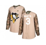 Youth Adidas Pittsburgh Penguins #3 Olli Maatta Camo Authentic 2017 Veterans Day Stitched NHL Jersey
