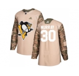Youth Adidas Pittsburgh Penguins #30 Matt Murray Camo Authentic 2017 Veterans Day Stitched NHL Jersey