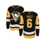 Youth Adidas Pittsburgh Penguins #6 Trevor Daley Premier Black Home NHL Jersey