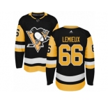 Youth Adidas Pittsburgh Penguins #66 Mario Lemieux Authentic Black Home NHL Jersey