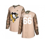 Youth Adidas Pittsburgh Penguins #66 Mario Lemieux Camo Authentic 2017 Veterans Day Stitched NHL Jersey