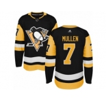 Youth Adidas Pittsburgh Penguins #7 Joe Mullen Premier Black Home NHL Jersey