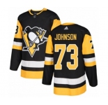 Youth Adidas Pittsburgh Penguins #73 Jack Johnson Authentic Black Home NHL Jersey