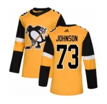 Youth Adidas Pittsburgh Penguins #73 Jack Johnson Authentic Gold Alternate NHL Jersey