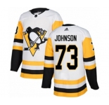 Youth Adidas Pittsburgh Penguins #73 Jack Johnson Authentic White Away NHL Jersey