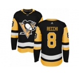 Youth Adidas Pittsburgh Penguins #8 Mark Recchi Premier Black Home NHL Jersey