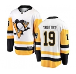 Youth Pittsburgh Penguins #19 Bryan Trottier Fanatics Branded White Away Breakaway NHL Jersey
