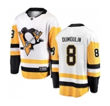 Youth Pittsburgh Penguins #8 Brian Dumoulin Fanatics Branded White Away Breakaway NHL Jersey