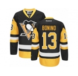 Youth Reebok Pittsburgh Penguins #13 Nick Bonino Premier Black Gold Third NHL Jersey