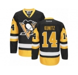 Youth Reebok Pittsburgh Penguins #14 Chris Kunitz Authentic Black Gold Third NHL Jersey