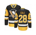 Youth Reebok Pittsburgh Penguins #28 Ian Cole Premier Black Gold Third NHL Jersey