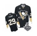 Youth Reebok Pittsburgh Penguins #29 Marc-Andre Fleury Authentic Black Home 2017 Stanley Cup Final NHL Jersey