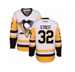 Youth Reebok Pittsburgh Penguins #32 Mark Streit Authentic White Away NHL Jersey