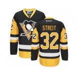 Youth Reebok Pittsburgh Penguins #32 Mark Streit Premier Black Gold Third NHL Jerse