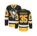 Youth Reebok Pittsburgh Penguins #35 Tom Barrasso Premier Black Gold Third NHL Jersey