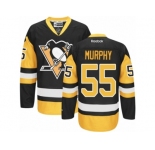 Youth Reebok Pittsburgh Penguins #55 Larry Murphy Premier Black Gold Third NHL Jersey