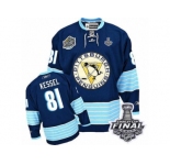 Youth Reebok Pittsburgh Penguins #81 Phil Kessel Authentic Navy Blue Third Vintage 2017 Stanley Cup Final NHL Jersey