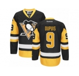 Youth Reebok Pittsburgh Penguins #9 Pascal Dupuis Premier Black Gold Third NHL Jersey