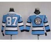 youth nhl pittsburgh penguins #87 crosby blue