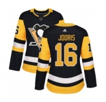 Women Adidas Pittsburgh Penguins #16 Josh Jooris Authentic Black Home NHL Jersey
