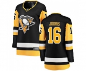 Women Pittsburgh Penguins #16 Josh Jooris Authentic Black Home Fanatics Branded Breakaway NHL Jersey