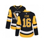 Women's Adidas Pittsburgh Penguins #16 Eric Fehr Premier Black Home NHL Jersey