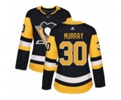 Women's Adidas Pittsburgh Penguins #30 Matt Murray Premier Black Home NHL Jersey