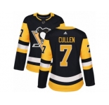 Women's Adidas Pittsburgh Penguins #7 Matt Cullen Premier Black Home NHL Jersey