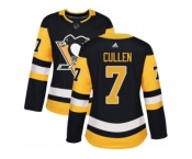Women's Adidas Pittsburgh Penguins #7 Matt Cullen Premier Black Home NHL Jersey