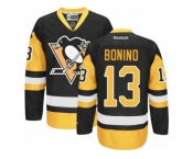Women's Reebok Pittsburgh Penguins #13 Nick Bonino Premier Black Gold Third NHL Jersey
